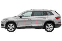 Skoda Kodiaq 2016-2023 Carmos Narrow Stainless Steel Door Mouldings photo 1