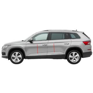 Carmos Narrow Stainless Steel Door Mouldings Skoda Kodiaq 2016-2023 photo 1