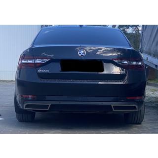 Rear bumper end trim Carmos (3 pcs, stainless steel) photo 3