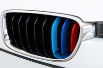BMW 3 Series F30/F31 2012-2019 Grille trim covers for 8-slat grille (3 pcs) photo 1