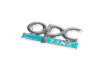 Opel Metal Trunk Badge OPC Line (Chrome+Blue) photo 1
