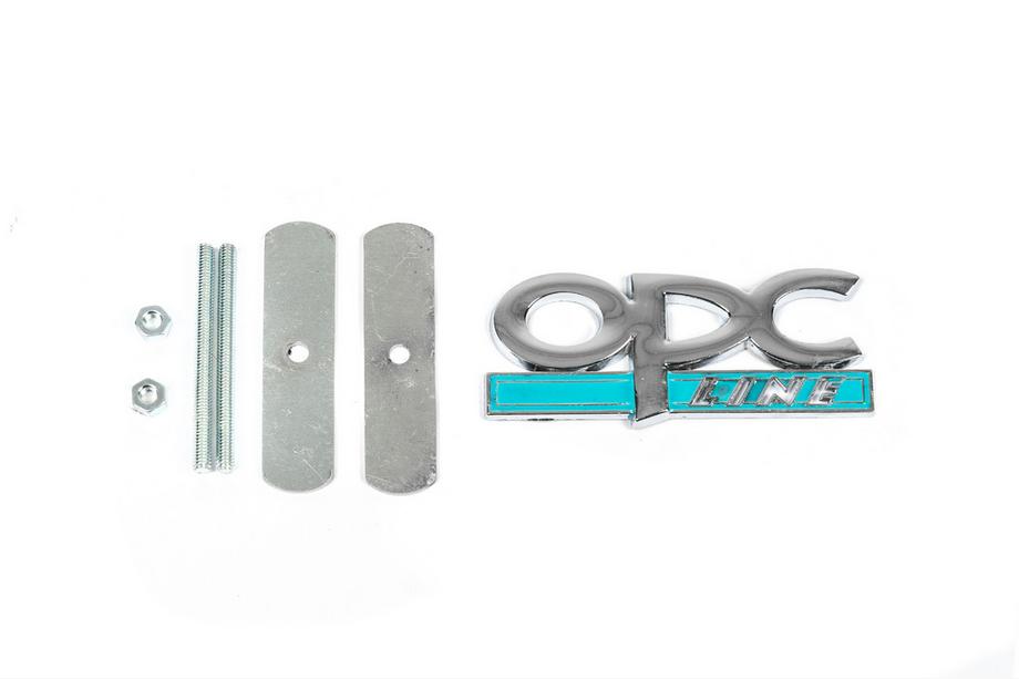 Opel Metal Badge for Grille OPC Line (Chrome+Blue) Photo 1