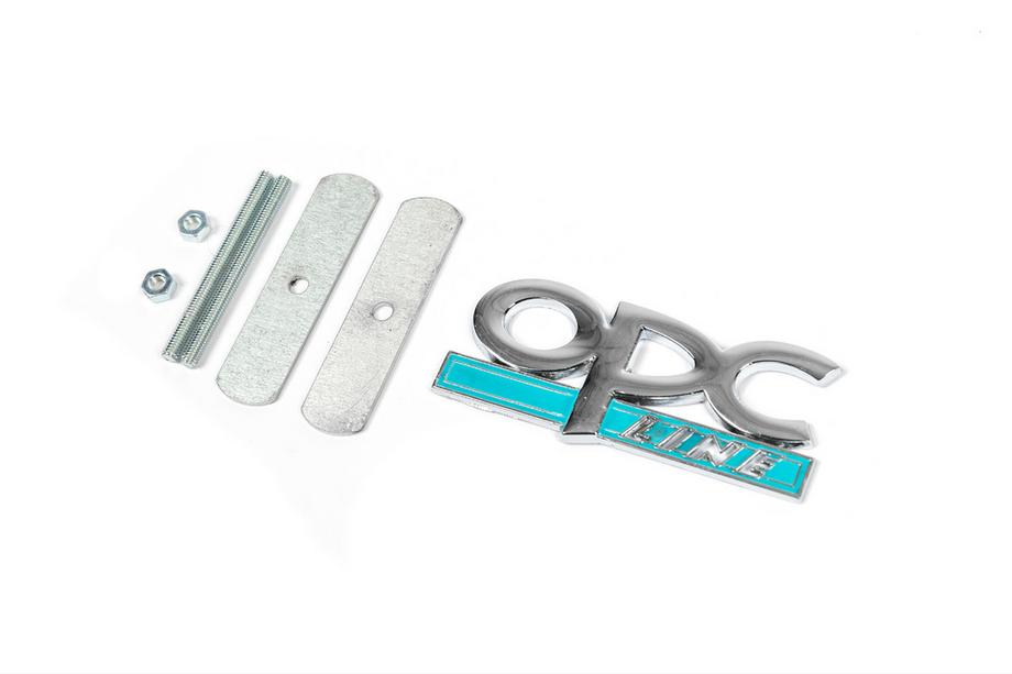 Opel Metal Badge for Grille OPC Line (Chrome+Blue) Photo 2