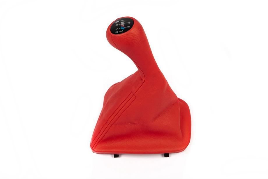 BMW 3 Series E46 1998-2006 Gear Shift Boot + Knob OEM (red) Image