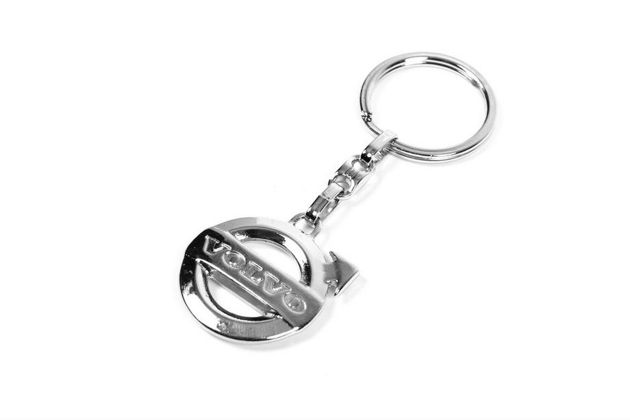 Volvo Metal Keychain with Volvo Logo Photo 1