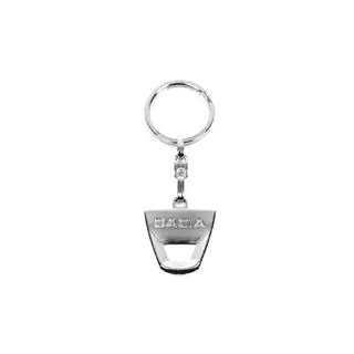Metal keychain with Dacia logo photo 1