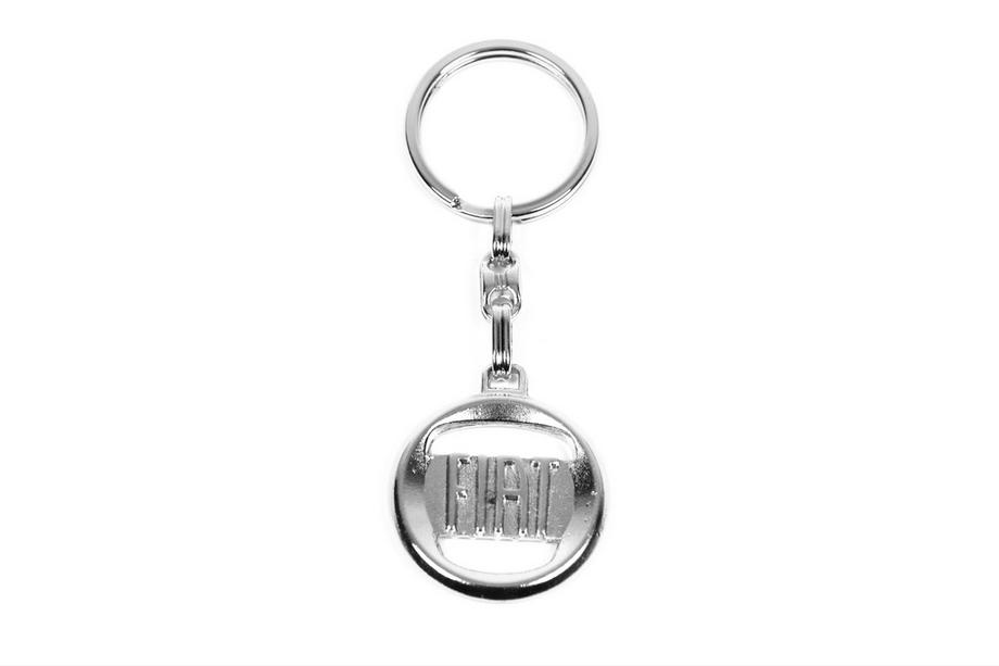 Fiat Metal Keychain with Fiat Logo Photo 1