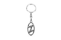 Hyundai Metal Keychain with Hyundai Logo photo 1