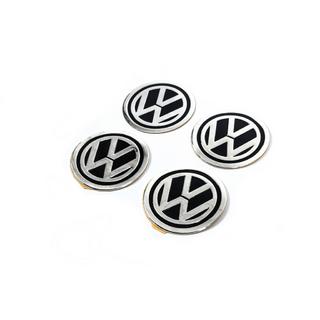 Stickers for wheel center caps 60mm vw-60-n-bl (4pcs) photo 1