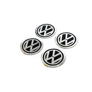 Stickers for wheel center caps 60mm vw-60-n-bl (4pcs) photo 1