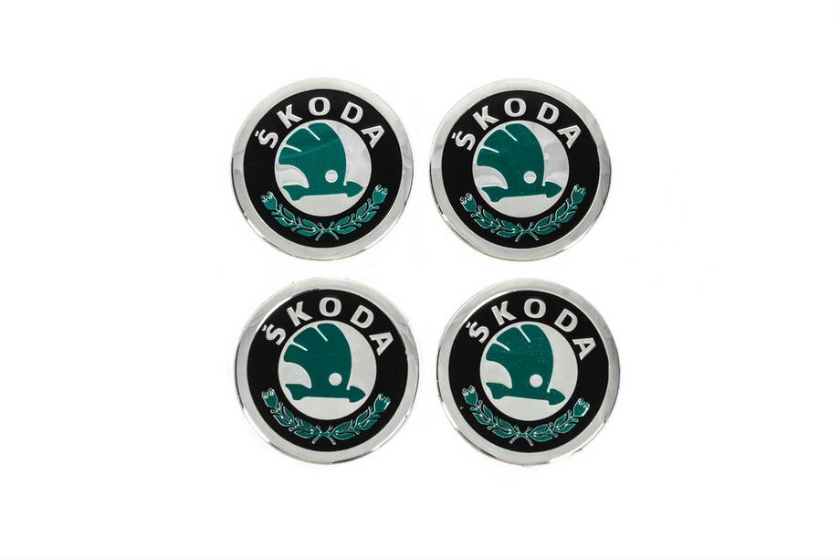 Skoda Stickers for Wheel Center Caps V2 60mm (4pcs) Image