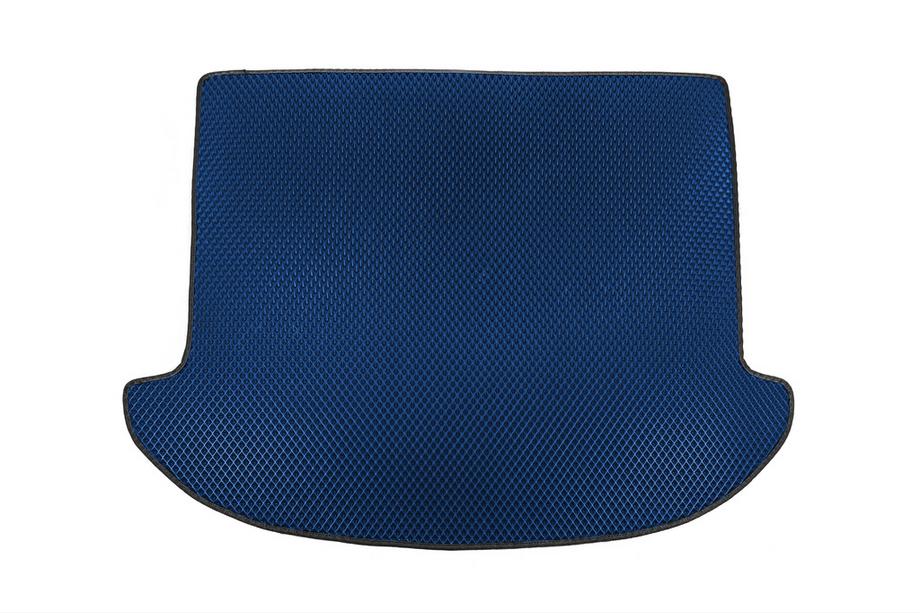 Hyundai Santa Fe 3 2012-2018 Trunk mat (EVA, blue) (7 seats) Photo 1
