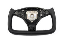 Tesla Model X 2015- Steering wheel ship style (Leatherette and carbon inserts) photo 2