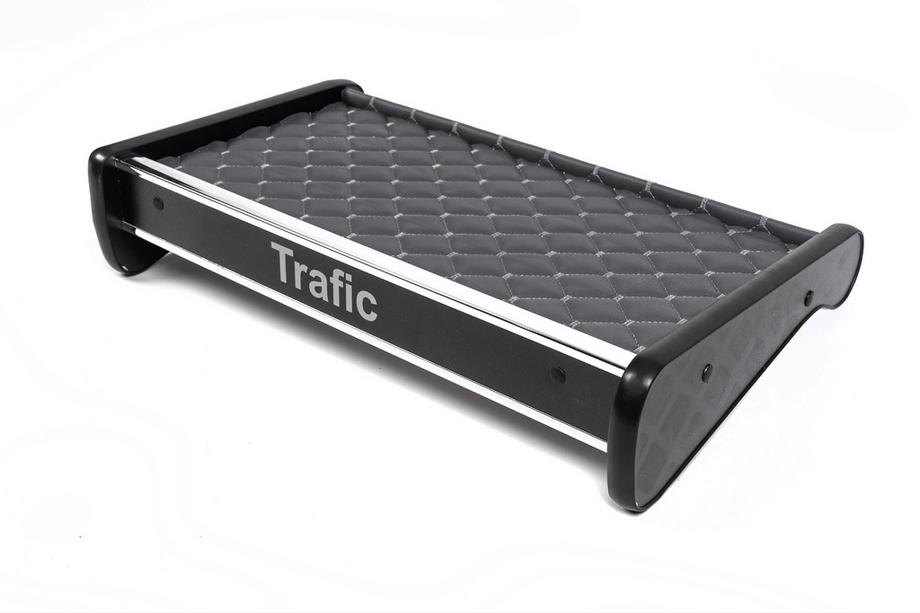 Renault Trafic 2001–2015 Dashboard Shelf (2001-2010, Gray with Gray Stitching) Image