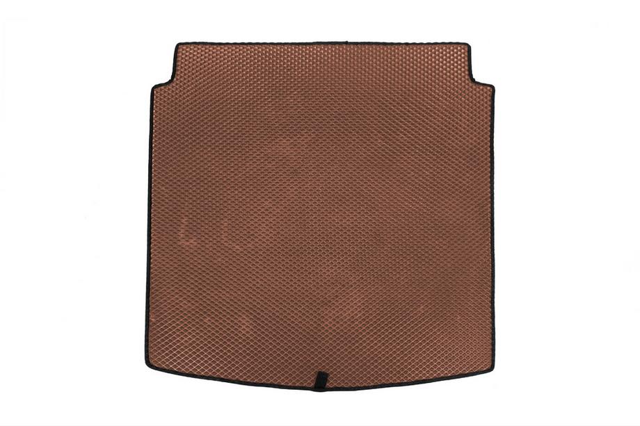 Audi A4 B8 2007-2015 Trunk Mat Sedan (EVA, Brown) Image
