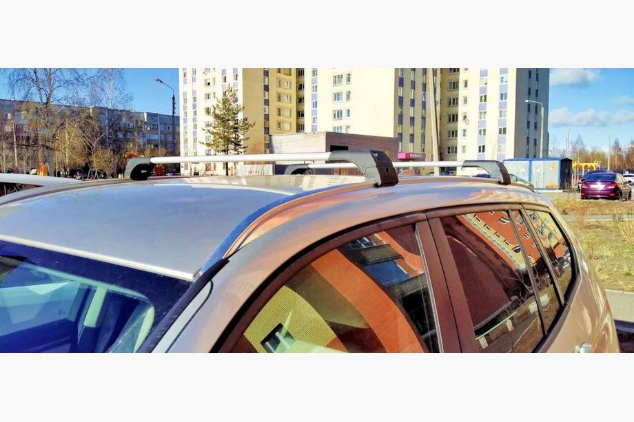 BMW X3 F25 2011-2018 Lockable roof bars for integrated roof rails Skybar V2 (2 pcs) up to 120 cm, Grey Image