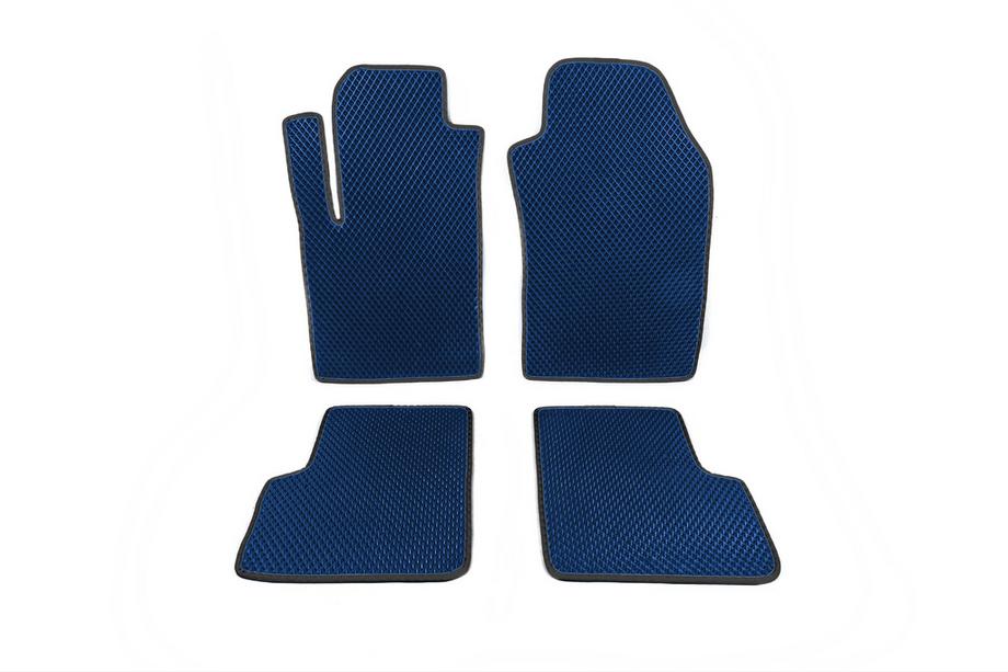 Fiat 500/500L 2013-2022 EVA Floor Mats (For 500, Blue) Image