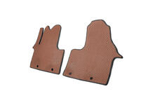 Opel Vivaro 2015-2019 Floor Mats (2 pcs, EVA, Brown) photo 2