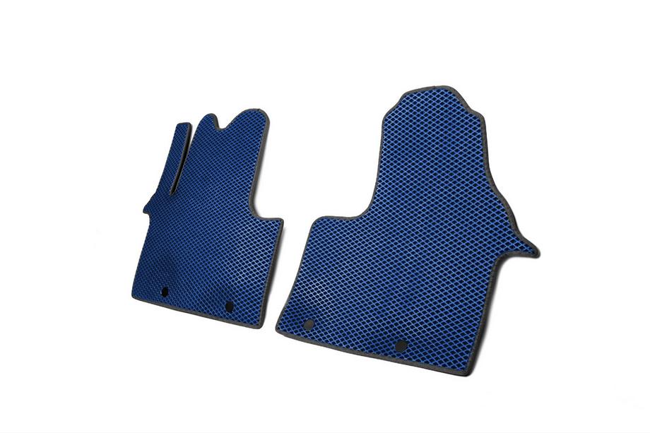 Renault Trafic 2015- Floor Mats (2 pcs, EVA, Blue) Photo 2