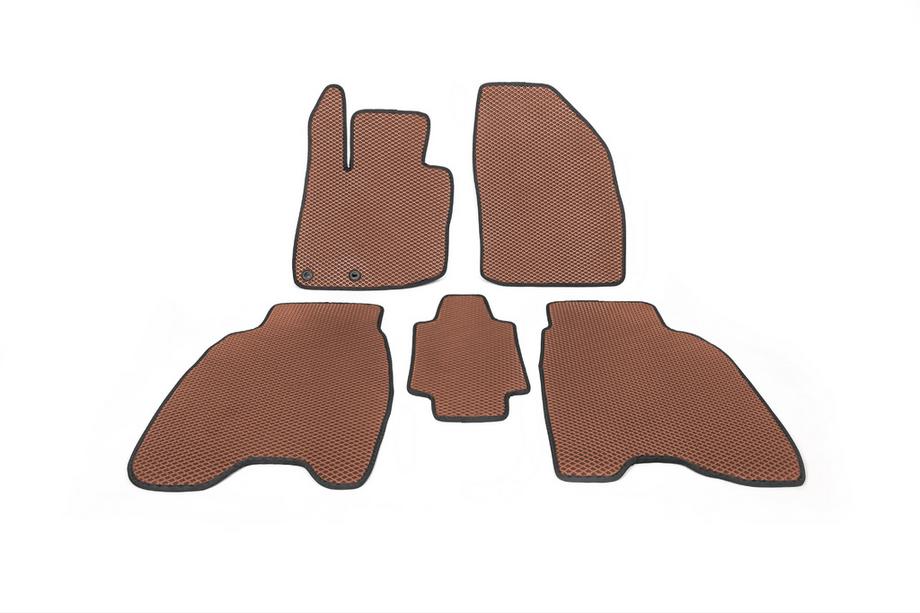 Honda Civic HB 2006-2012 EVA Floor Mats (Brown) Image