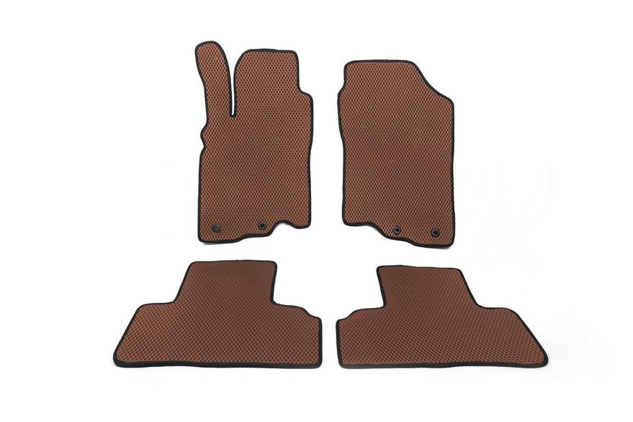 Honda Insight II 2009-2014 EVA Floor Mats (Brown) Image