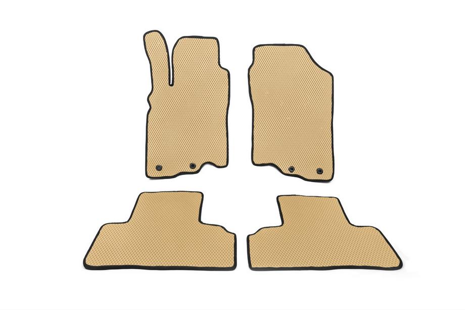 Honda Insight II 2009-2014 EVA Floor Mats (Beige) Image