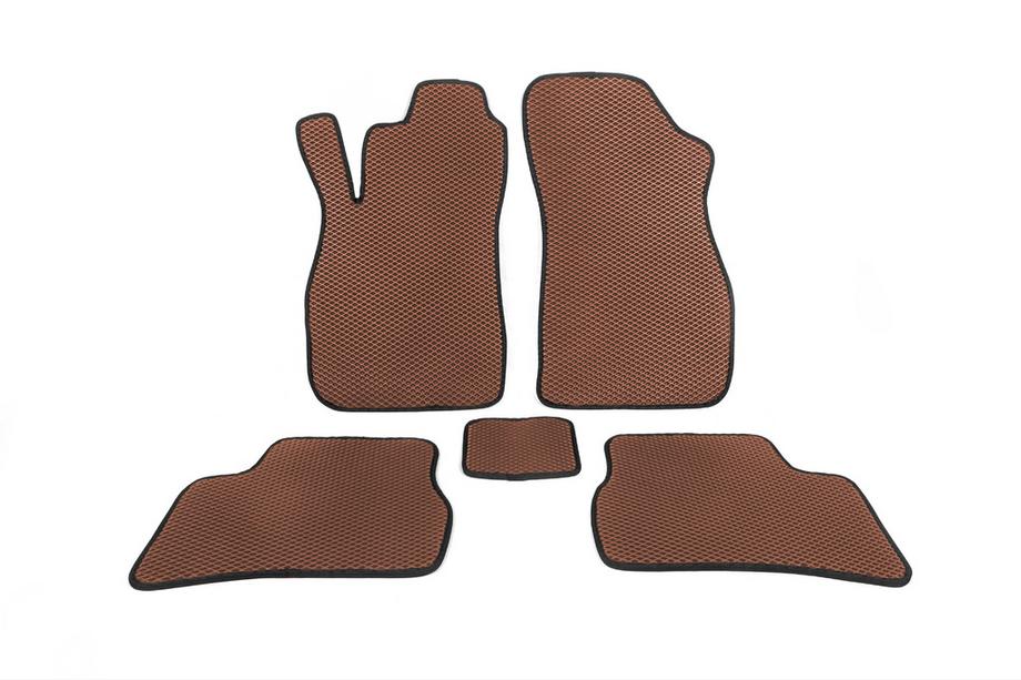 Hyundai Accent 2000-2006 EVA Floor Mats (Brown) Image
