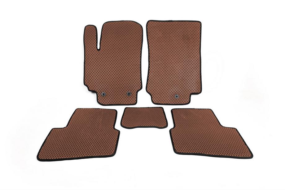 Hyundai Creta 2014-2020 EVA Floor Mats (Brown) Image