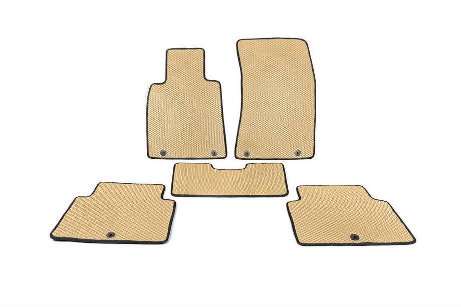 Genesis G80 2016-2020 EVA Floor Mats (Beige) Image