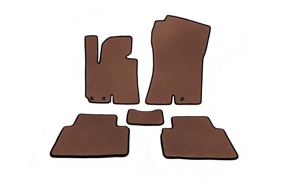 Hyundai IX-35 2010-2015 EVA Floor Mats (Brown) Image