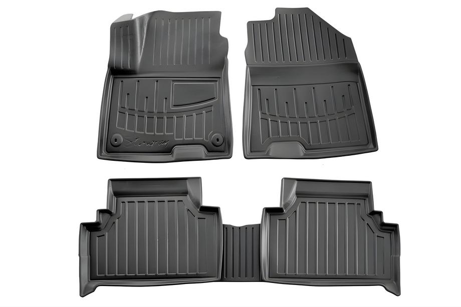 Hyundai Kona 2017-2023 Rubber Floor Mats Stingray 3D Electric (Europe) (5 pcs, Polyurethane) Image