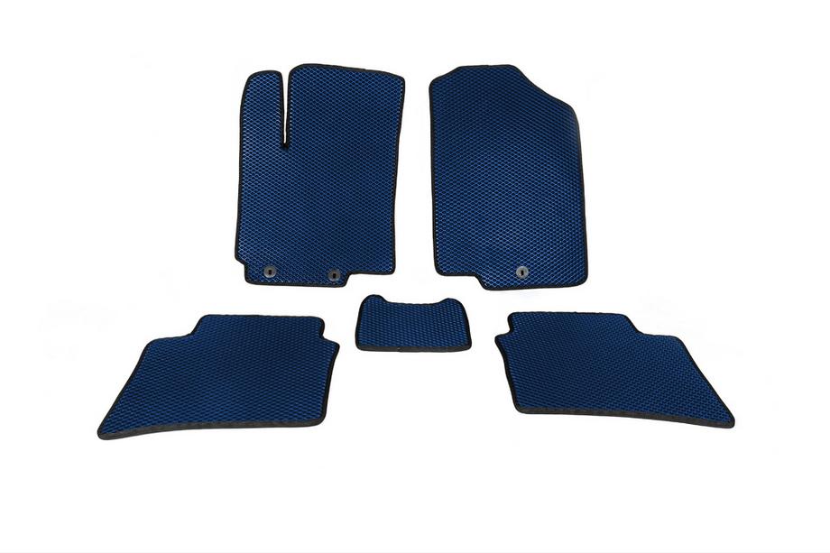Hyundai Accent 2011-2017 EVA Floor Mats (Blue) Image