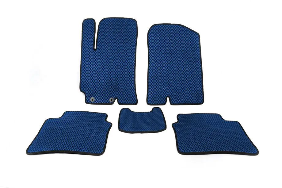 Hyundai Accent 2017-2023 EVA Floor Mats (Blue) Image