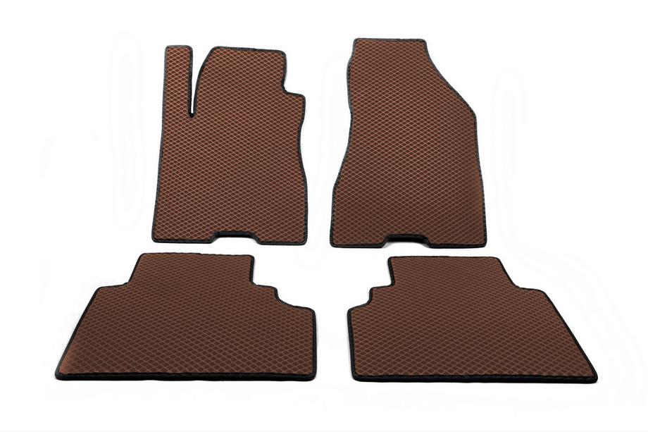 Hyundai Tucson JM 2004- EVA Floor Mats (Brown) Image