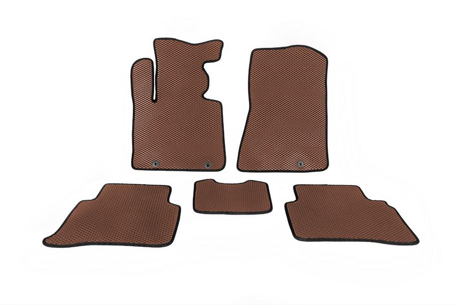 Hyundai Tucson TL 2016-2021 EVA Floor Mats (Brown) Image