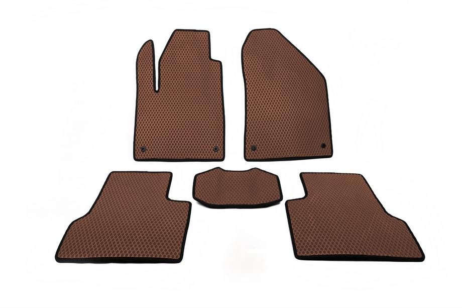Jeep Cherokee KL 2013- EVA Floor Mats (Brown) Image