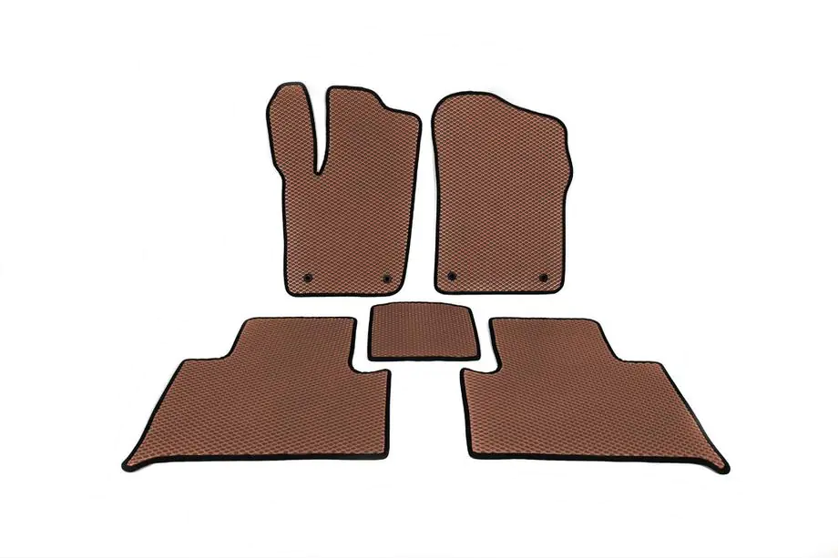 Jeep Grand Cherokee WK2 2010-2021 EVA Floor Mats (Brown) Image