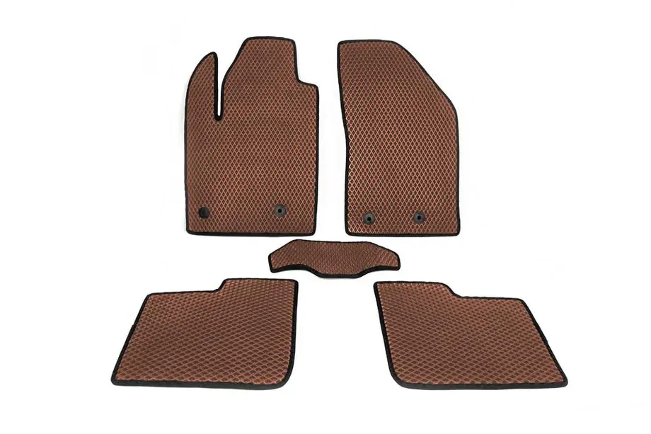 Jeep Renegade 2014- EVA Floor Mats V-1 (Brown) Image
