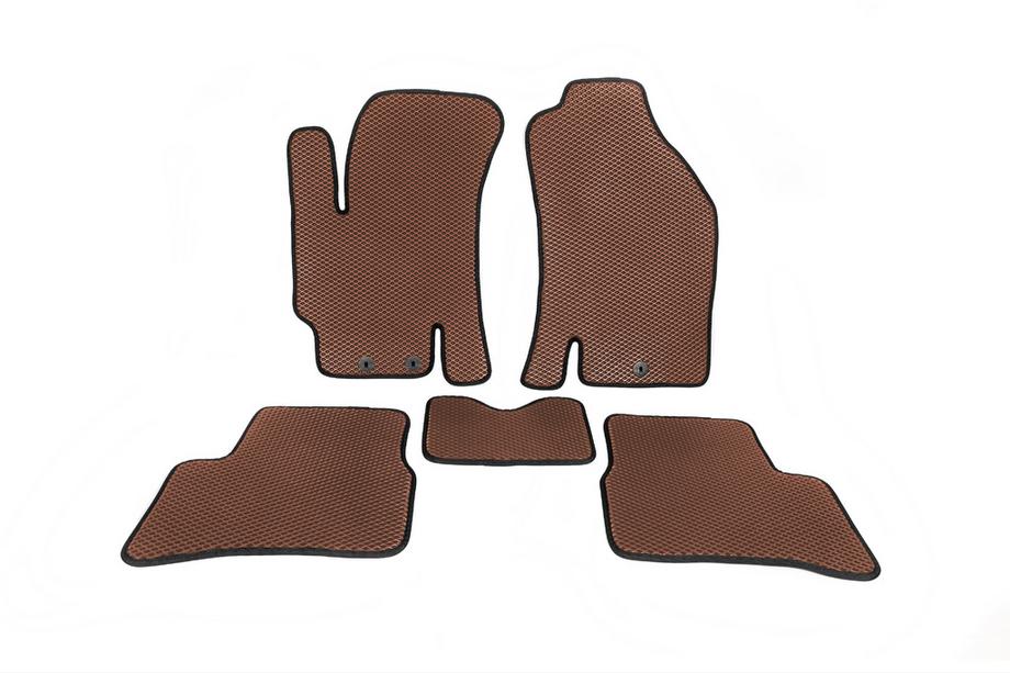 Kia Rio 2005-2011 EVA Floor Mats (Brown) Image