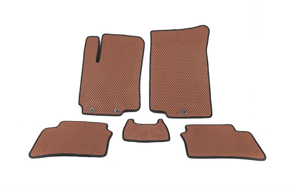 Kia Rio 2012-2017 EVA Floor Mats V1 (Brown) Image