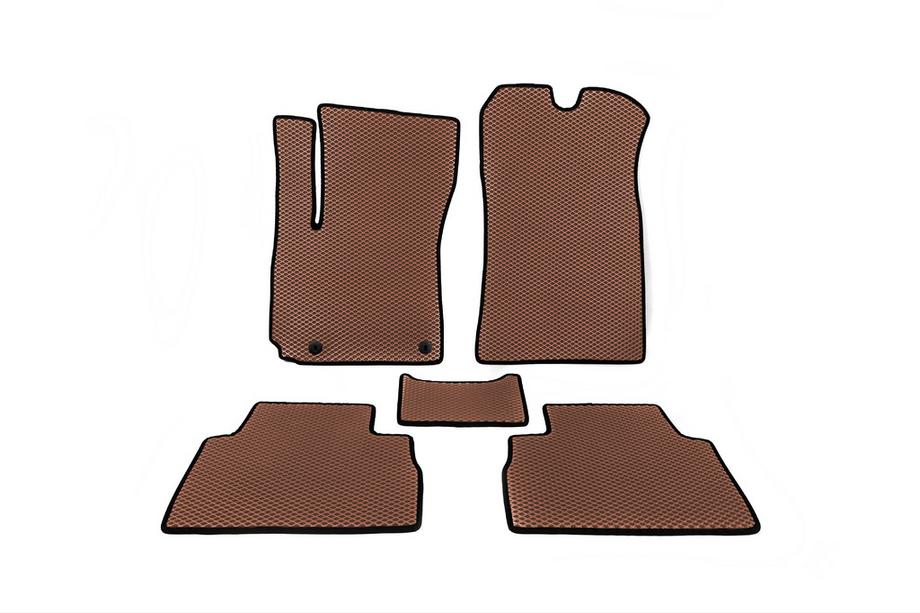 Kia Rio 2000-2005 EVA Floor Mats (Brown) Image