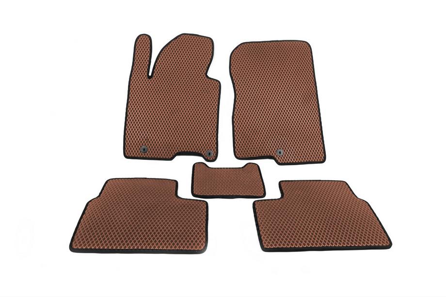 Kia Ceed 2012-2018 EVA Floor Mats (Brown) Image