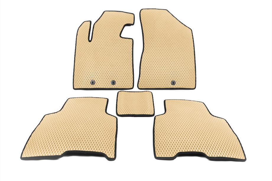 Kia Sorento II XM 2009-2014 Floor Mats 2012-2014 (EVA, Beige) Image