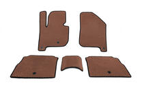 Kia Soul II 2013-2018 Polyurethane Floor Mats EV (EVA, Brown) photo 1