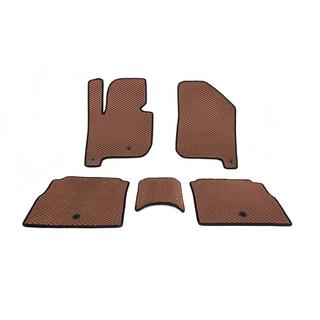 Polyurethane Floor Mats EV (EVA, Brown) Kia Soul II 2013-2018 photo 1