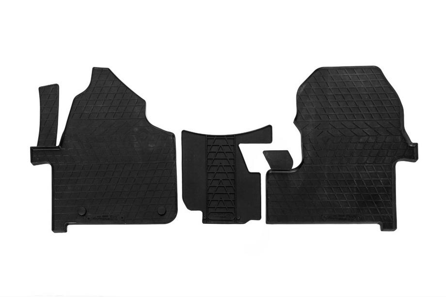 Mercedes Sprinter W907/W910 2018- Rubber Floor Mats (3 pcs, Stingray Premium) 1+2 Image