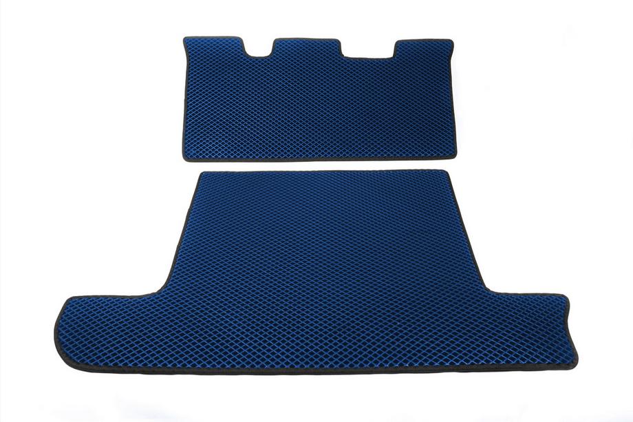 Toyota Land Cruiser 100 1998-2007 Trunk Mat 2 pcs Blue (EVA, 7 seats) Image