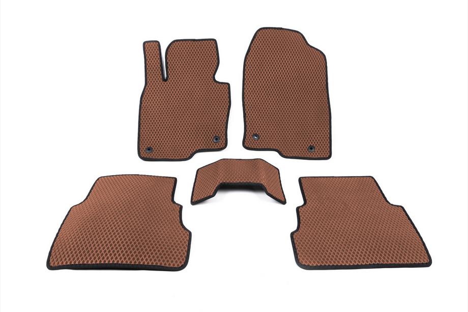 Mazda CX-5 2017–2025 EVA Floor Mats (Brown) Image