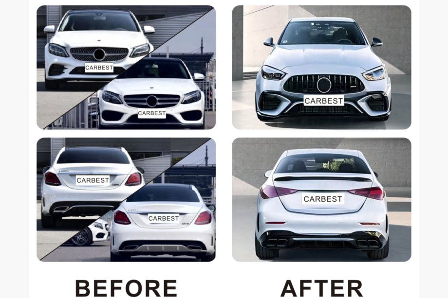 Mercedes C-class W205 2014-2021 Facelift Kit to W206 AMG Photo 2