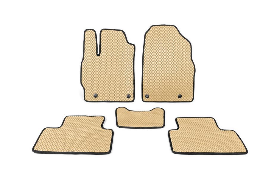 Mazda CX-7 2006-2012 EVA Floor Mats (Petrol, Beige) Image